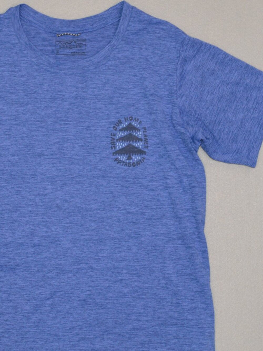 Patagonia Capilene Cool Daily Save Our Home Planet Tee Blue S